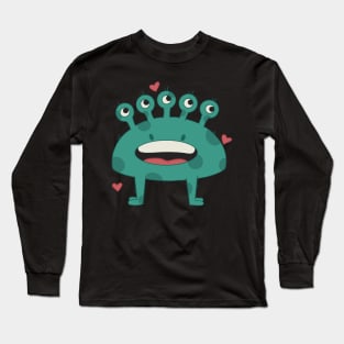 Happy Monster Long Sleeve T-Shirt